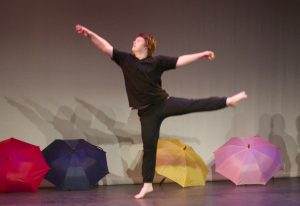 Stuart from Freedom Dance performs and Arabesque
